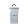 SIWGR Tin Canister | Serif Font, Chalk White & Chrome Handle