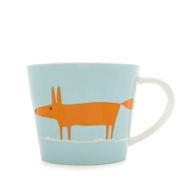 Scion Living Mr Fox Duck Egg & Orange Large Mug