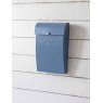 Garden Trading Classic Post Box With Lock - Lulworth Blue