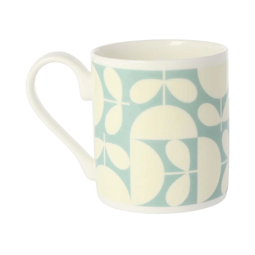 Orla Kiely Aqua Patchwork Mug