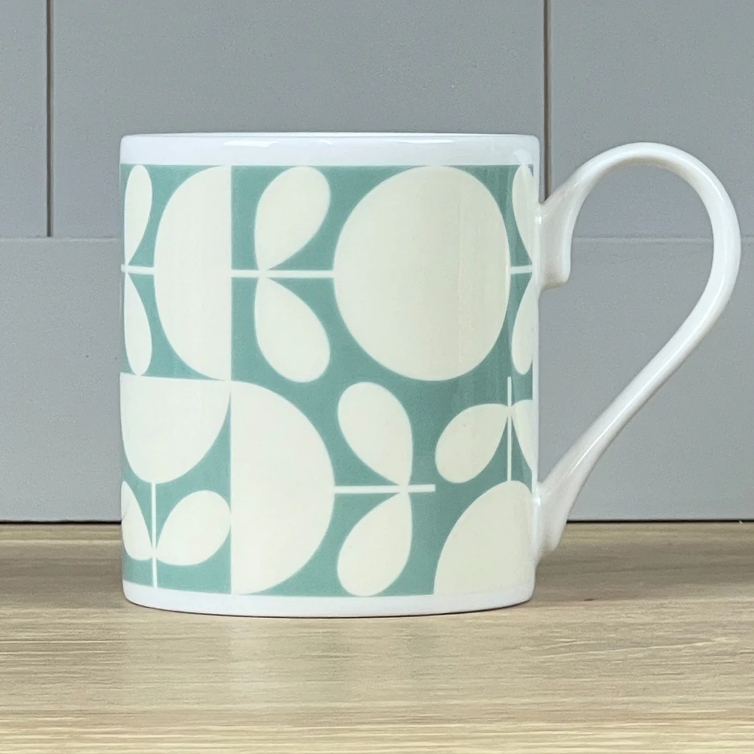 Orla Kiely Aqua Patchwork Mug