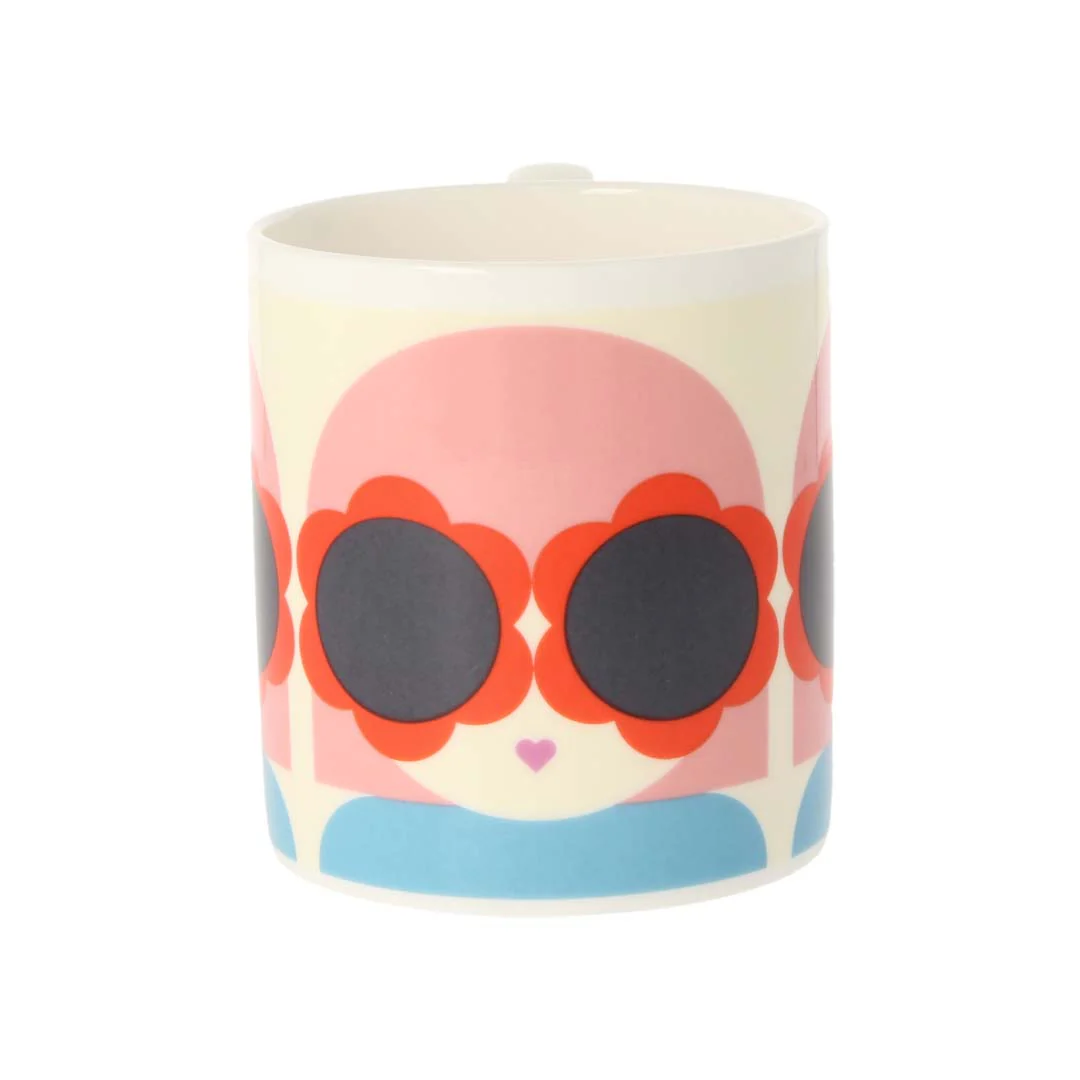 Orla Kiely Lola Red & Blue Mug