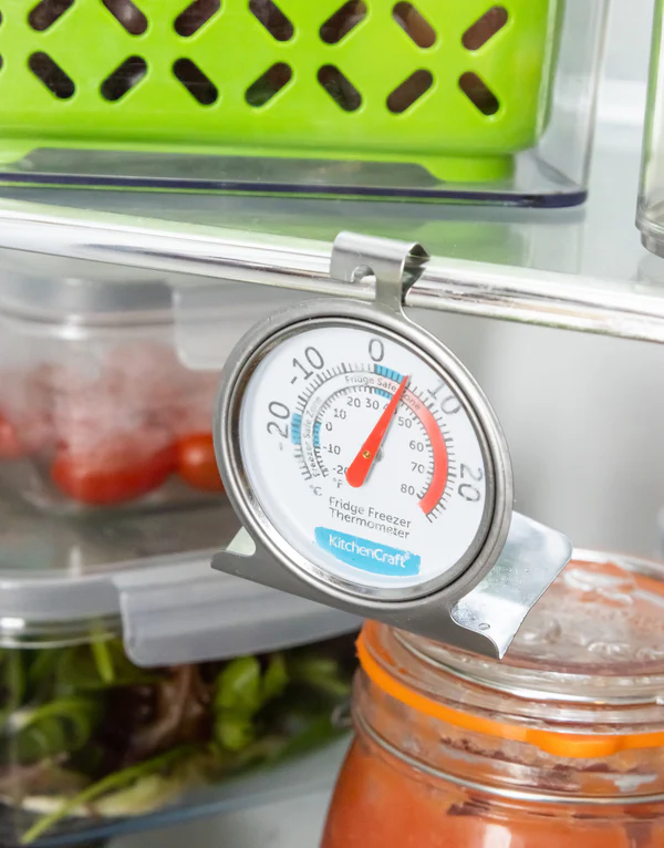 KitchenCraft Stainless Steel Fridge & Freezer Thermometer