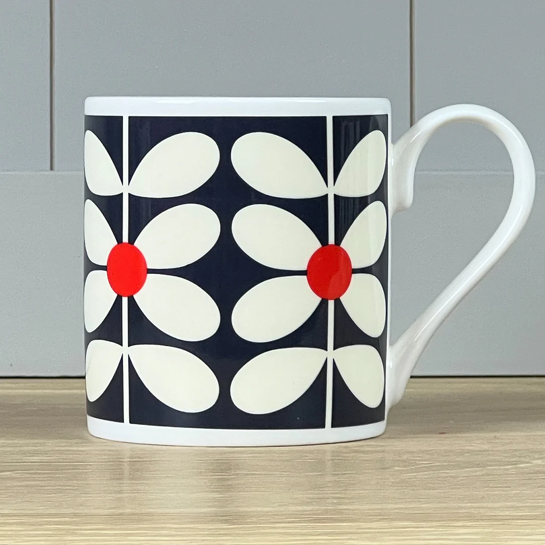 Orla Kiely Sixties Stem Navy Mug