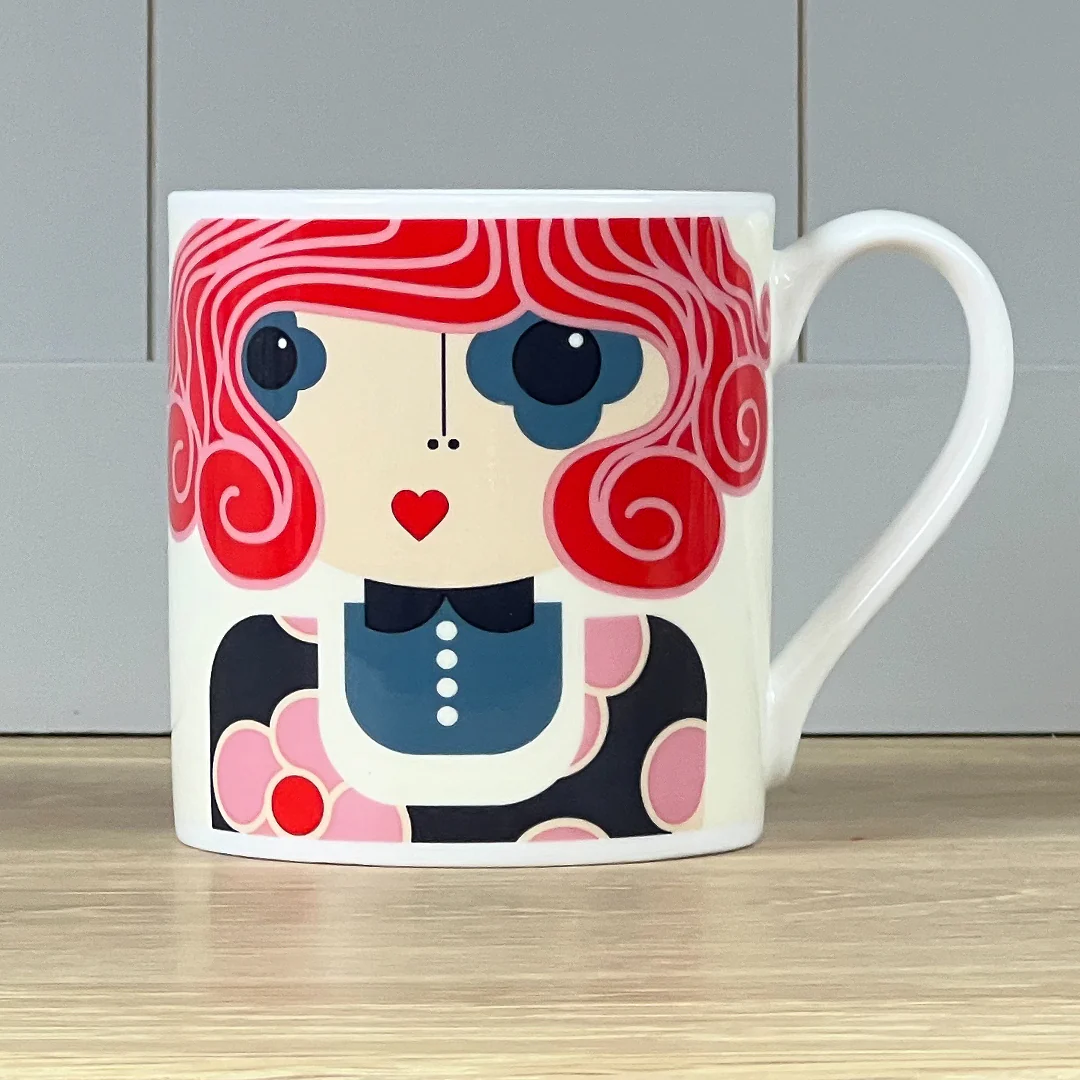 Orla Kiely Dee Dee Red Mug