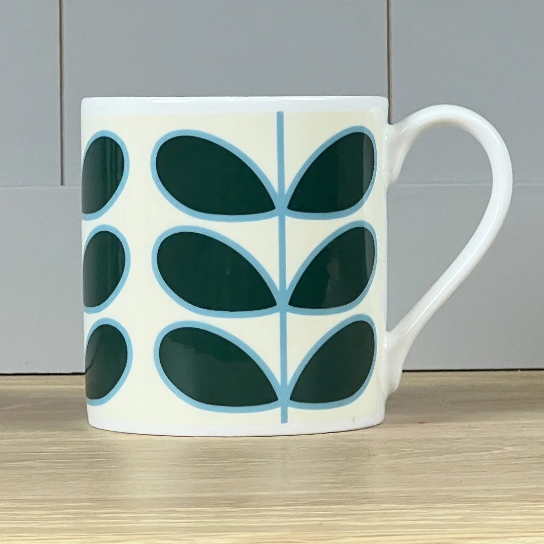 Orla Kiely Linear Stem Teal Mug