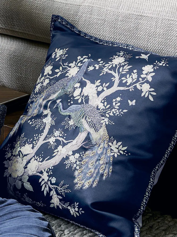 Laura Ashley Belvedere Midnight Cushion 50x50cm