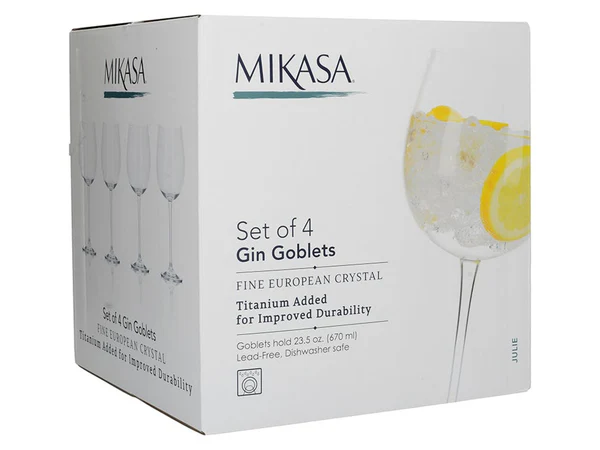 Mikasa Julie Set Of 4 Gin Goblets