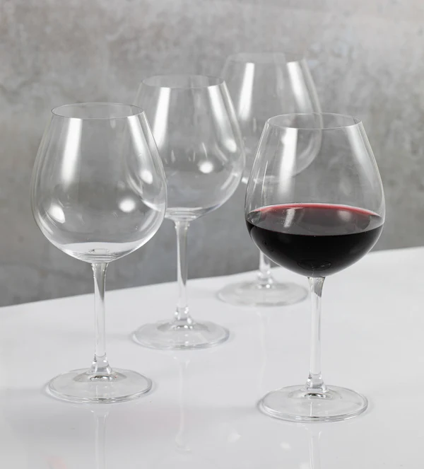 Mikasa Julie Crystal Red Wine Glasses Set of 4