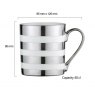 BIA Stripes Mug Platinum