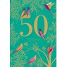 Sara Miller 50 Today Birthday Greeting Card