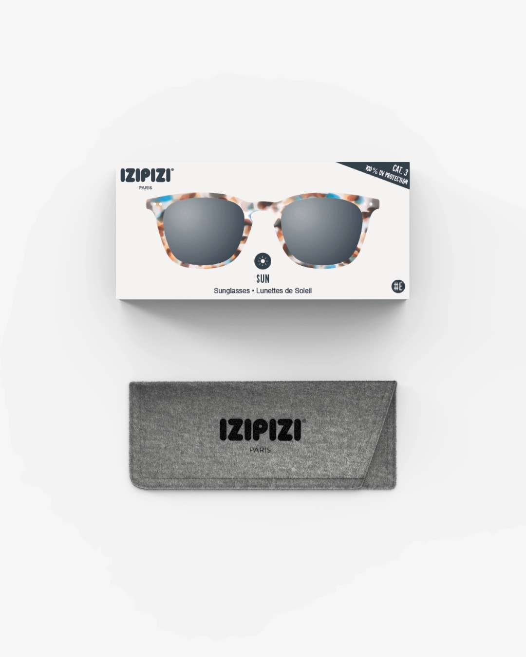 IZIPIZI #E Blue Tortoise Reading Sunglasses +1.5