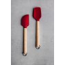 KitchenAid 2pc Mini Birchwood Spatulas Set - Empire Red