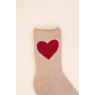 You Have My Heart Ankle Socks Vanilla