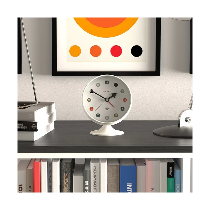 Newgate Spheric Alarm Clock in White