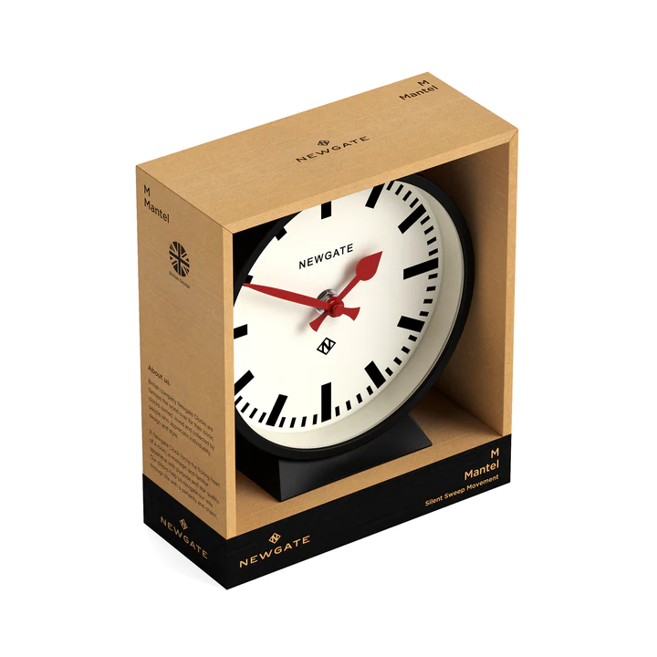 Newgate M Mantle Railway Clock | Black