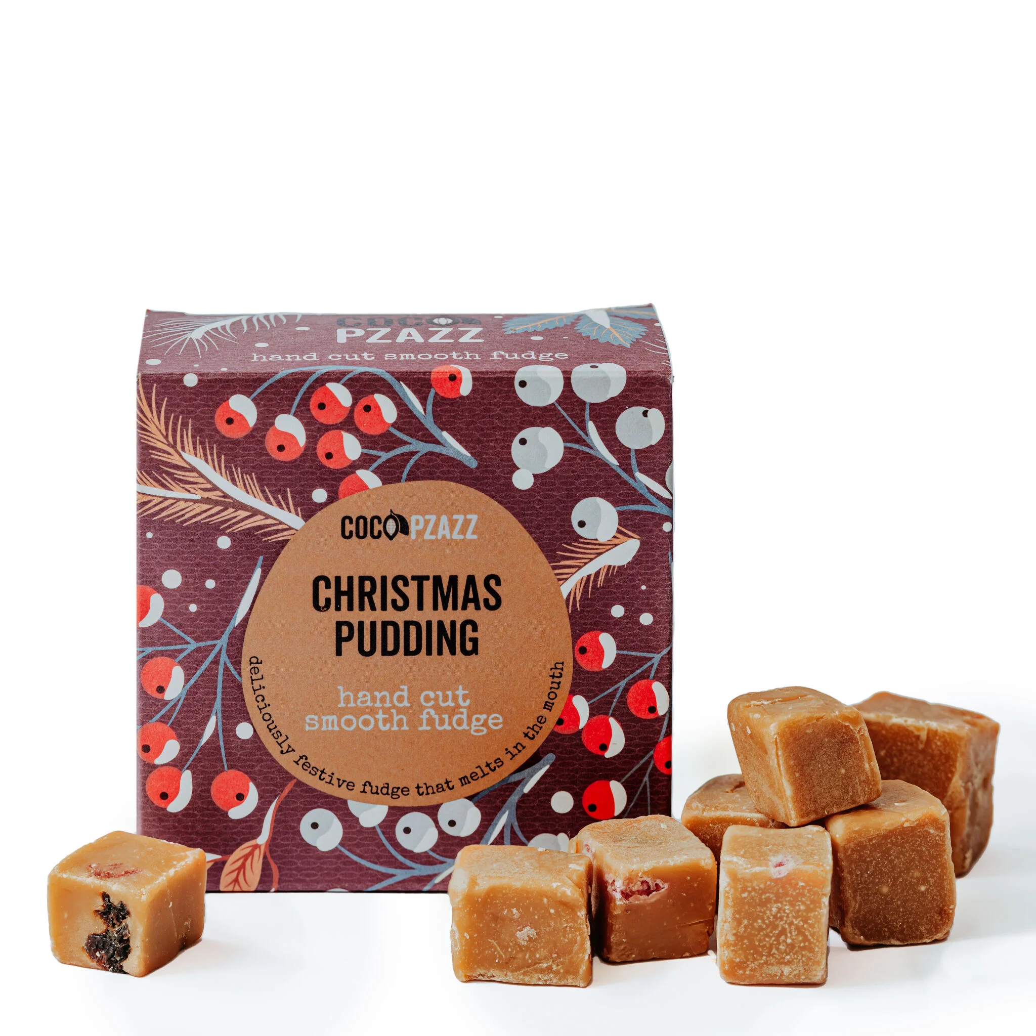 Coco Pzazz Christmas Pudding Fudge