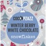 Coco Pzazz Winterberry White Chocolate Snowflakes