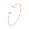 Tipperary Crystal T Bar Bangle Rose Gold