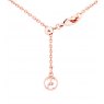 Tipperary Crystal Full Moon Pendant Rose Gold