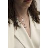 Tipperary Crystal Half Moon Pendant Clear CZ Rose Gold