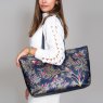 Sara Miller Smokey Blue Birds Large Tote