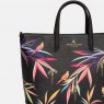 Sara Miller Black Bamboo Medium Tote Bag