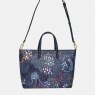 Sara Miller Midnight Leopard Medium Tote Bag