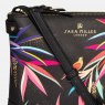 Sara Miller Black Bamboo Zip Crossbody