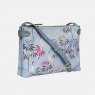 Sara Miller Crane Garden Zip Top Crossbody Bag