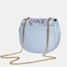 Sara Miller Crane Garden Gold Chain Satchel Crossbody Bag