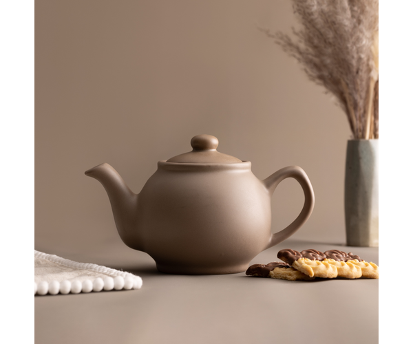 Price & Kensington Matt Taupe Teapot