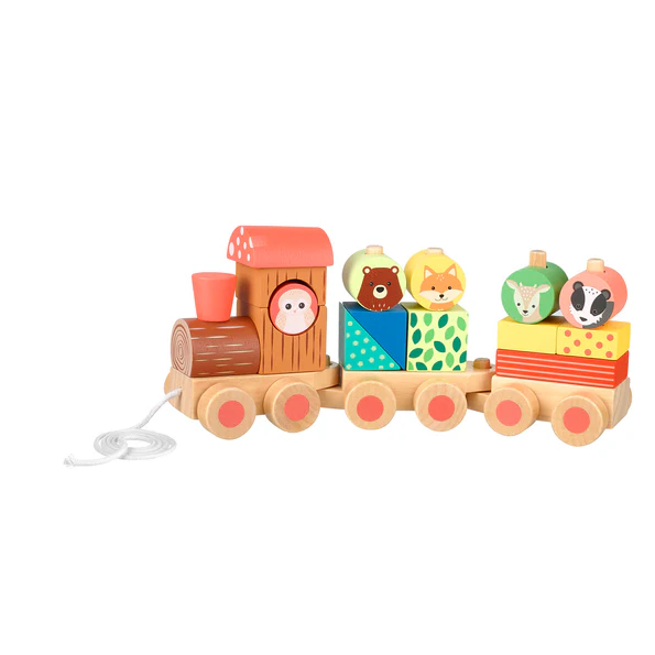 Orange Tree Toys Woodland Animal Puzzle Train