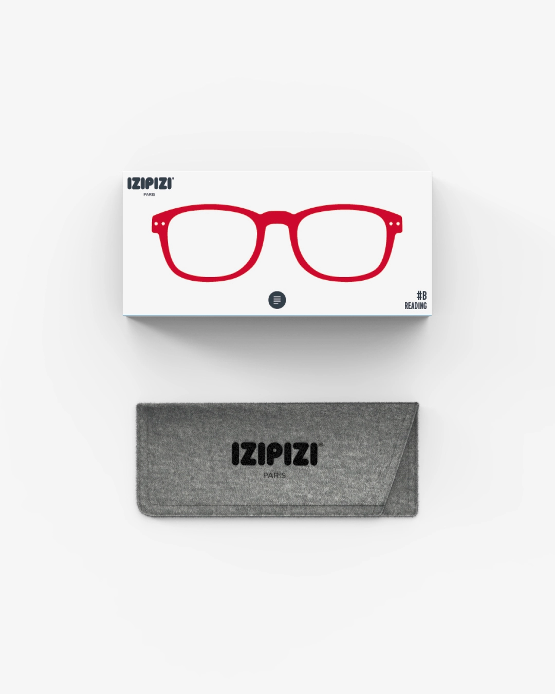 IZIPIZI #B Red Crystal Reading Glasses