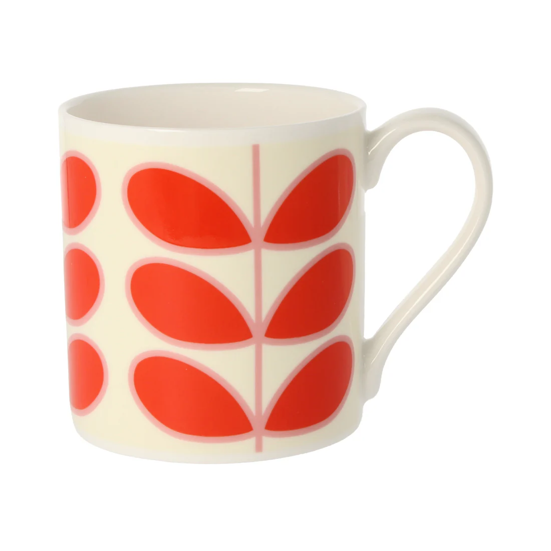 Orla Kiely Linear Stem Red Mug