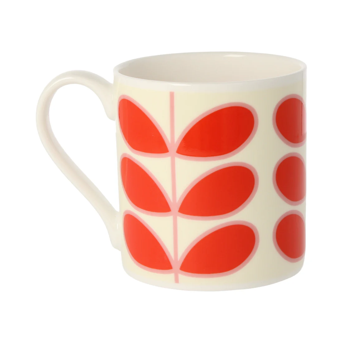 Orla Kiely Linear Stem Red Mug