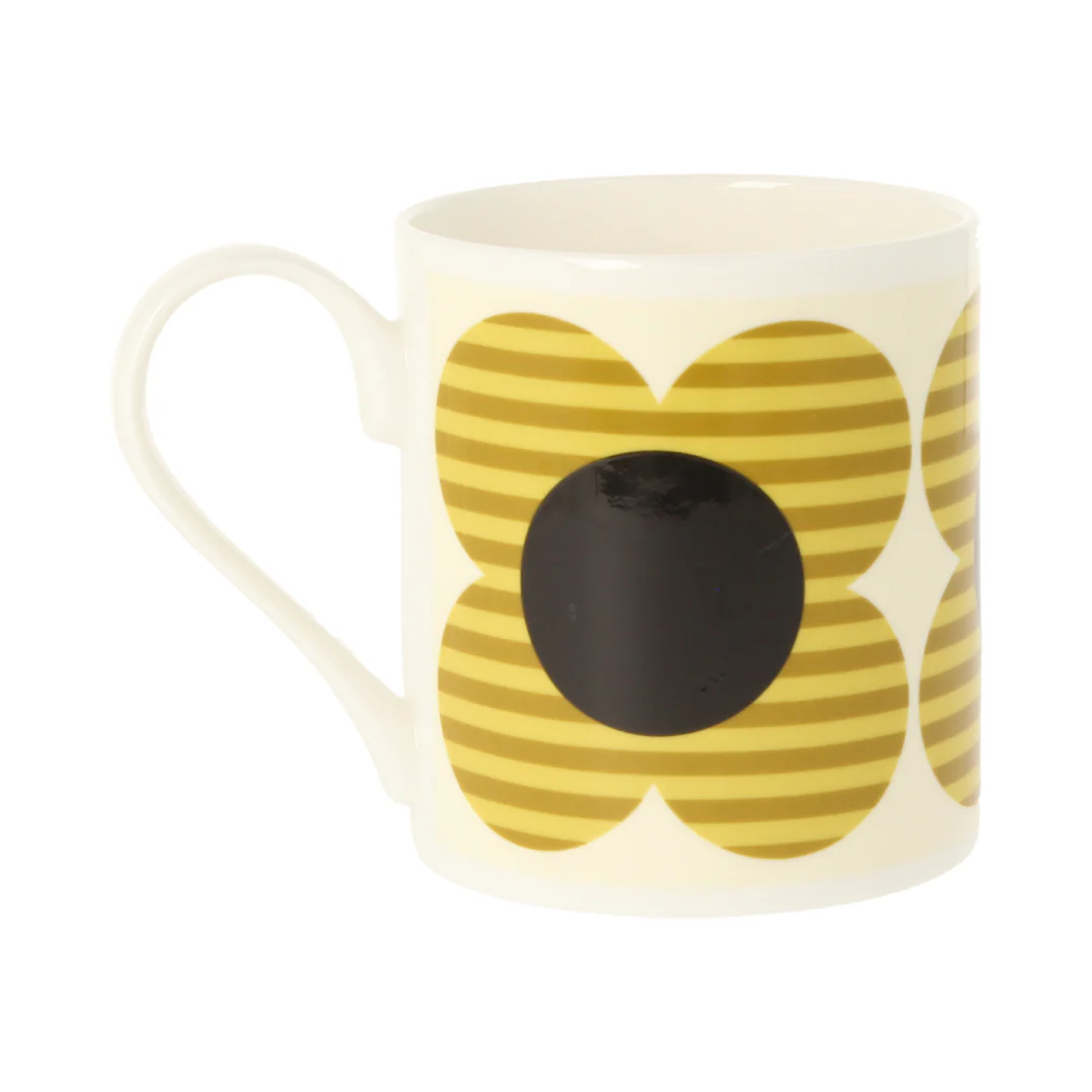 Orla Kiely Striped Flower Yellow Mug