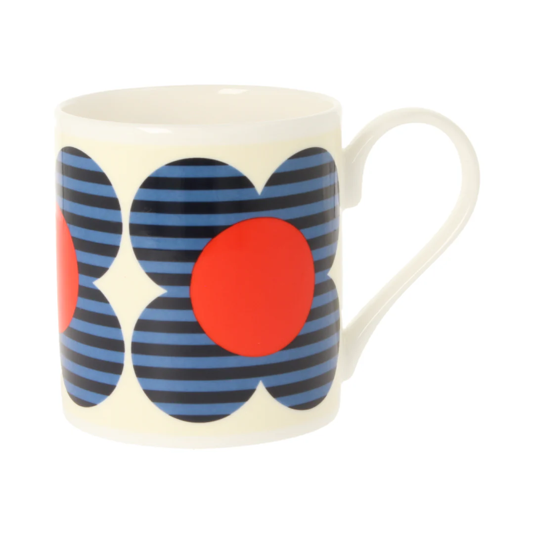 Orla Kiely Striped Flower Blue Mug