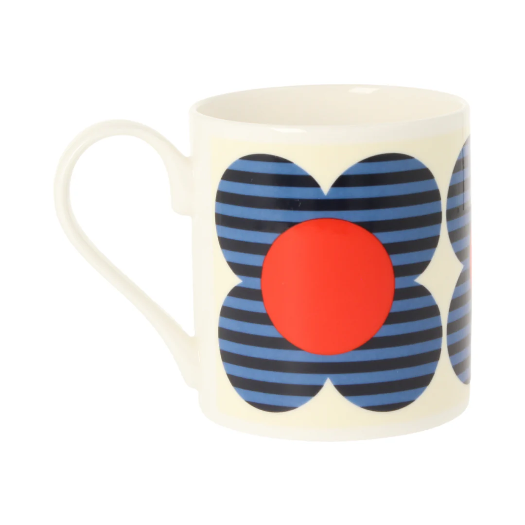 Orla Kiely Striped Flower Blue Mug