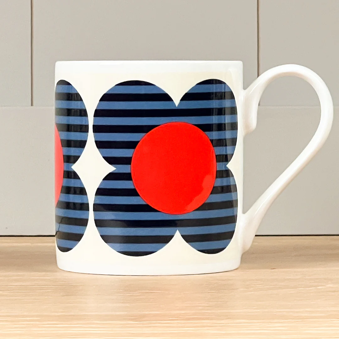 Orla Kiely Striped Flower Blue Mug