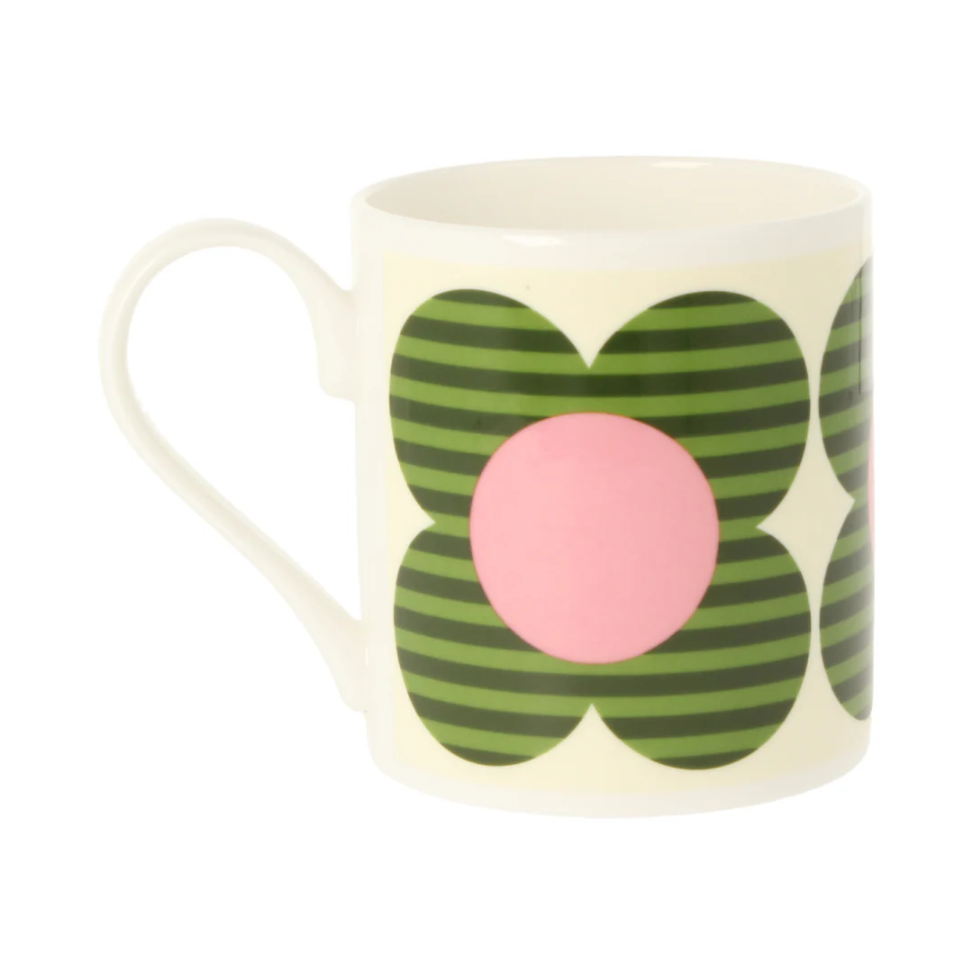 Orla Kiely Striped Flower Green Mug