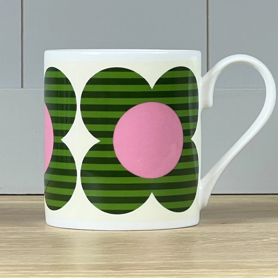 Orla Kiely Striped Flower Green Mug