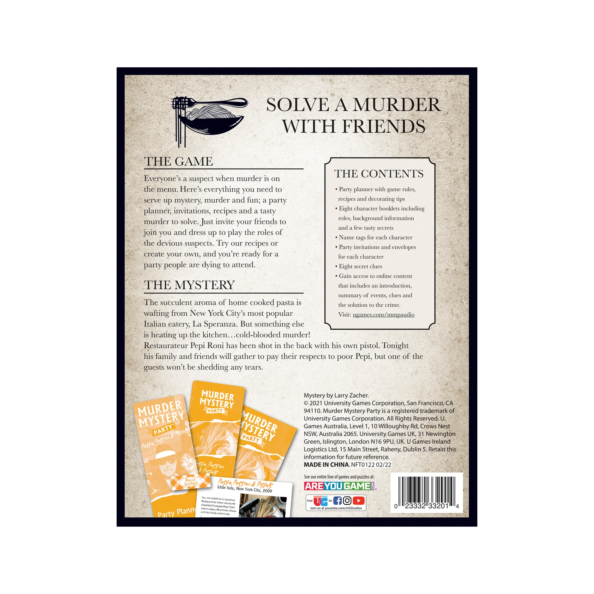 Murder Mystery - Pasta, Passion & Pistols