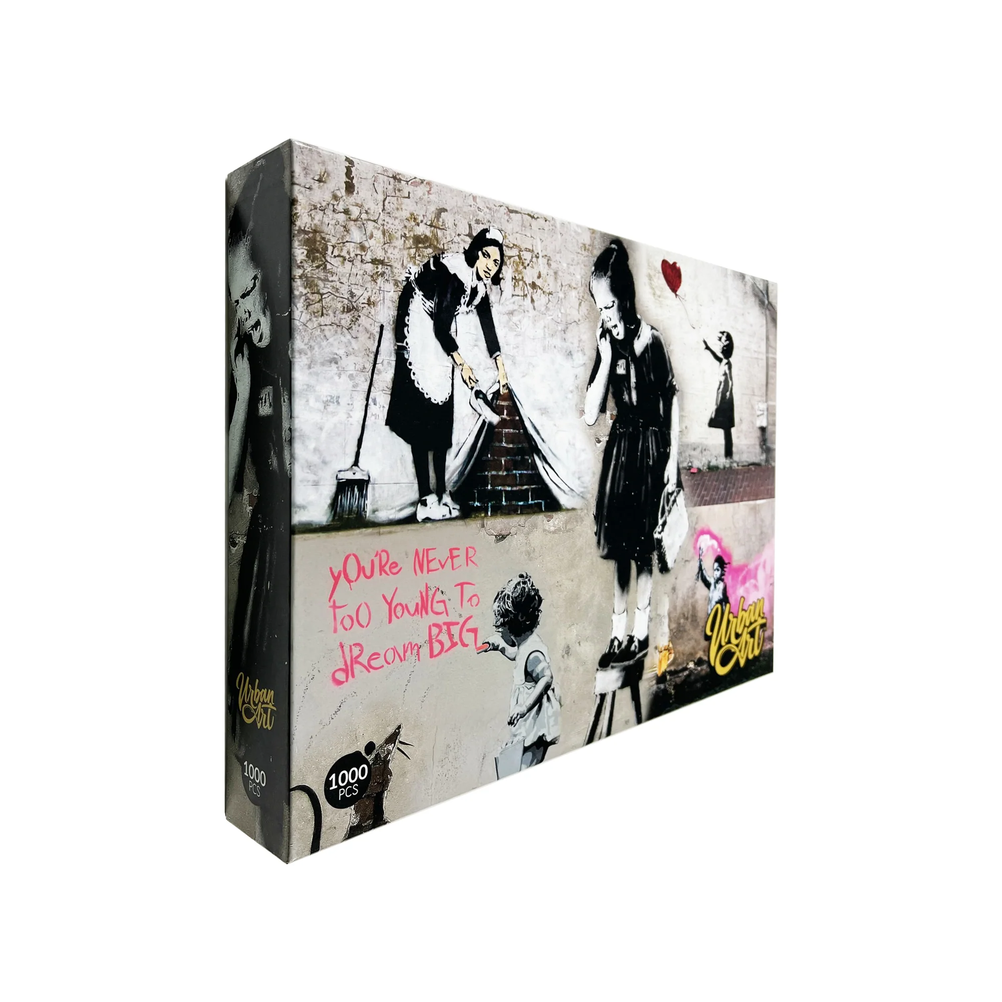 Urban Art : Banksy Girl On Stool Puzzle