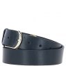 Ashwood Leather Ladies Leather Belt 3.5cm - Navy