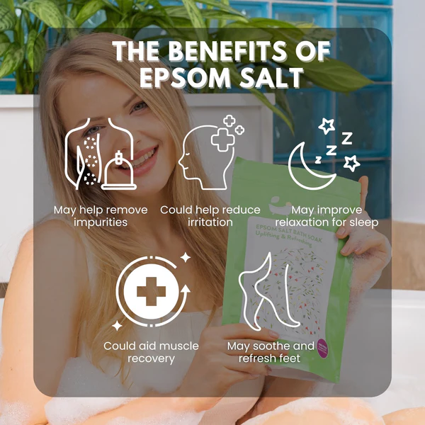 Eco Bath Uplifting & Refreshing Epsom Salt Bath Soak Pouch 1kg