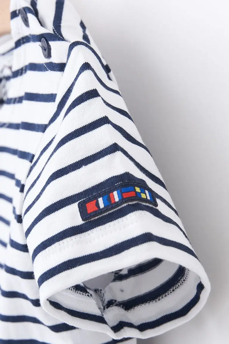 Batela Short Sleeve Navy Striped T-Shirt