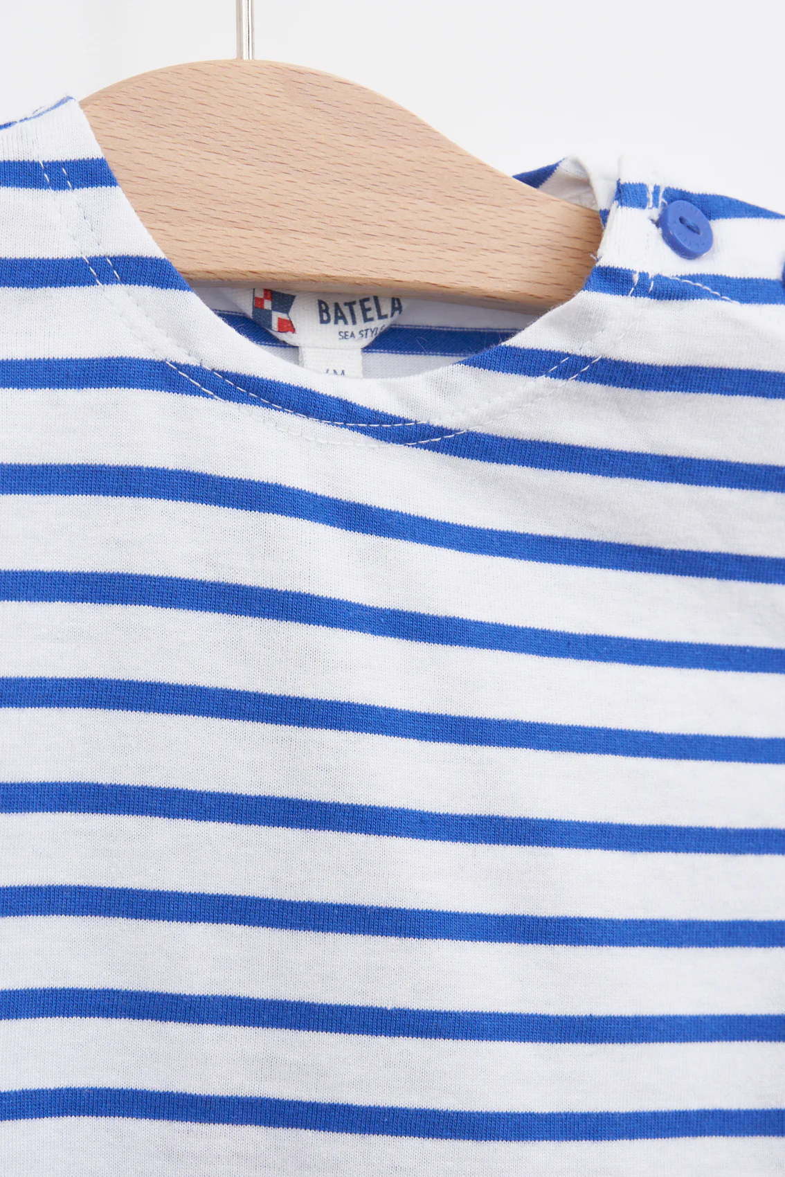 Batela Short Sleeve Blue Striped T-Shirt