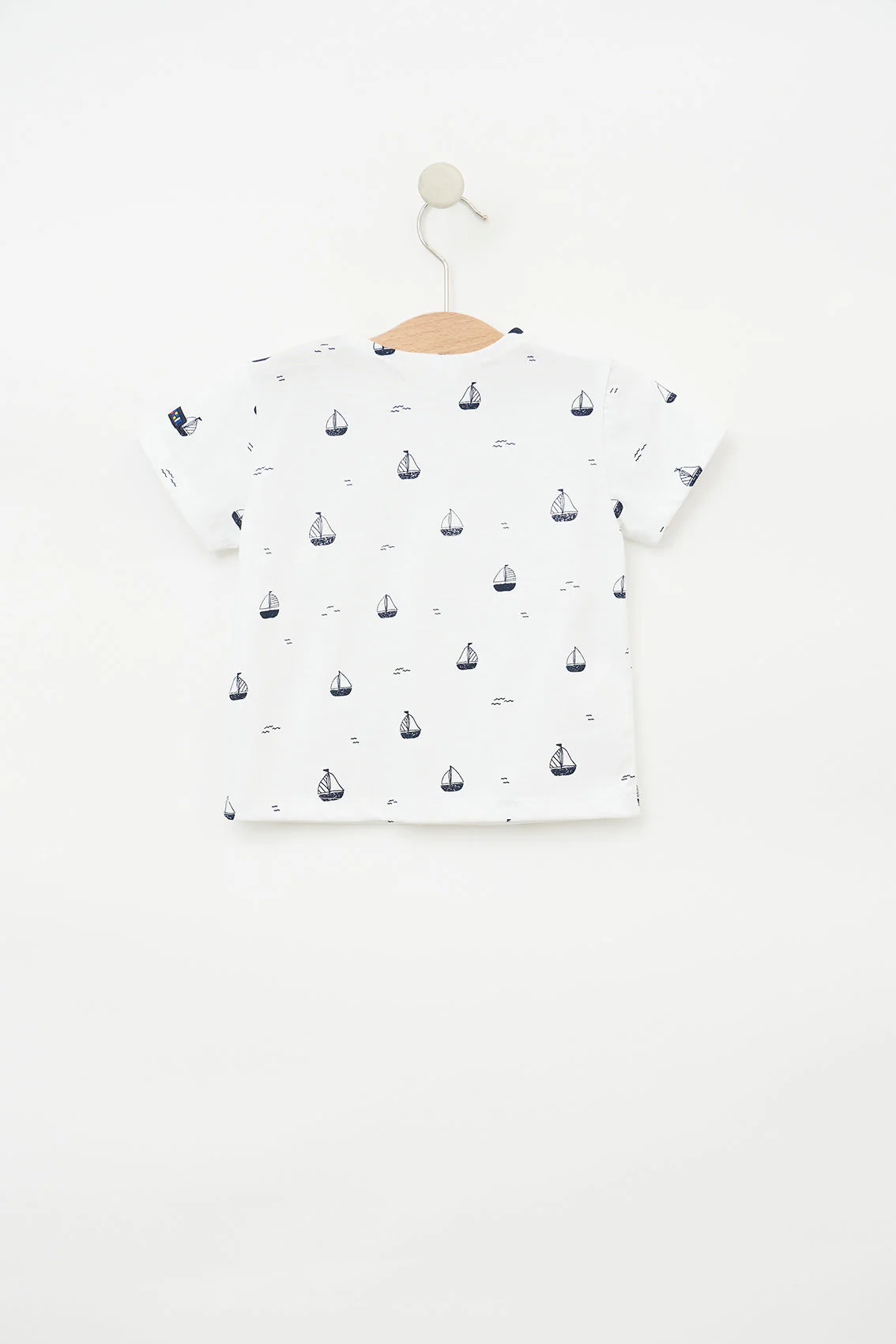 Batela Short Sleeve T-Shirt with Sailboat Print