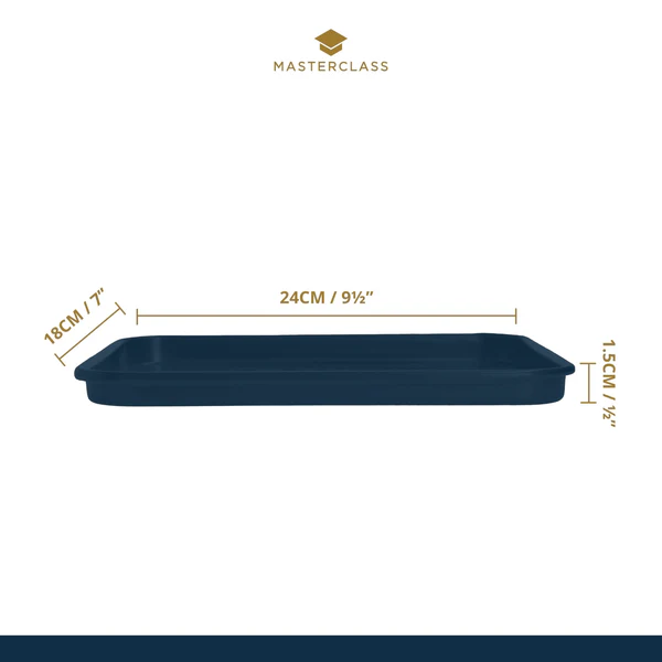 MasterClass Crusty Bake Non-Stick Baking Tray, 24cm x 18cm